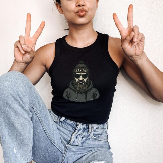 Las Vegas Raiders Tank Top: Women's Ribbed Racerback