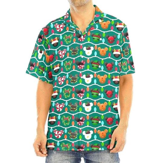 Christmas Mickey Ornaments Hawaiian Shirt