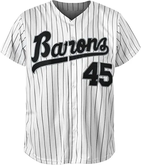 Tocament Birmingham Barons Michael Jordan 45 Baseball Jersey 90s