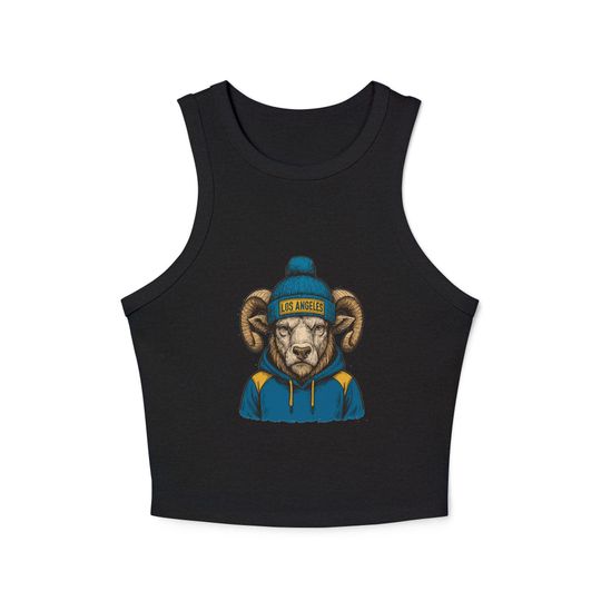 Los Angeles Rams Tank Top: Women's Ribbed Football Apparel
