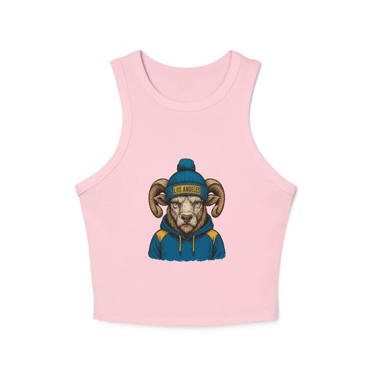 Los Angeles Rams Tank Top: Women's Ribbed Football Apparel