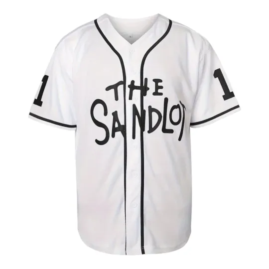 Sandlot Baseball Jersey Yeah-Yeah #11 Stitched White / Black