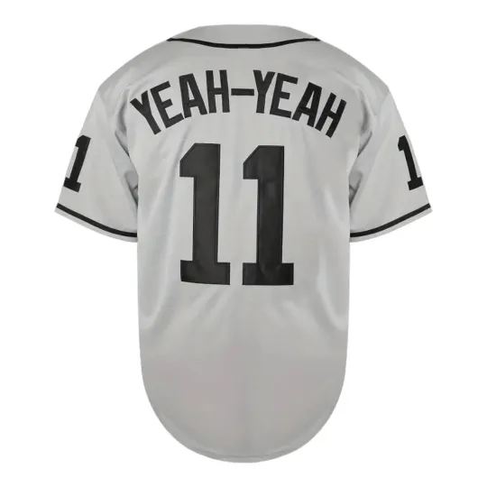 Sandlot Baseball Jersey Yeah-Yeah #11 Gray Stitched