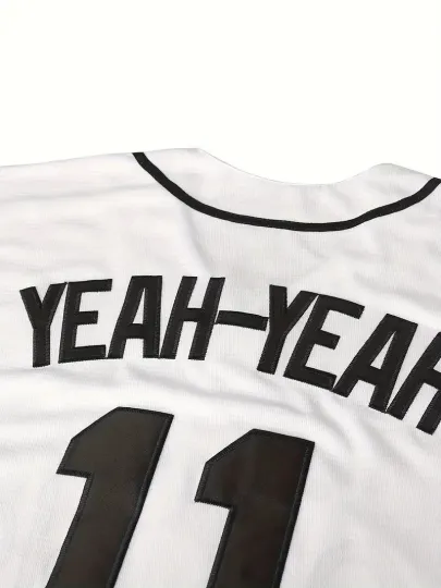 Sandlot Baseball Jersey Yeah-Yeah #11 Stitched White / Black