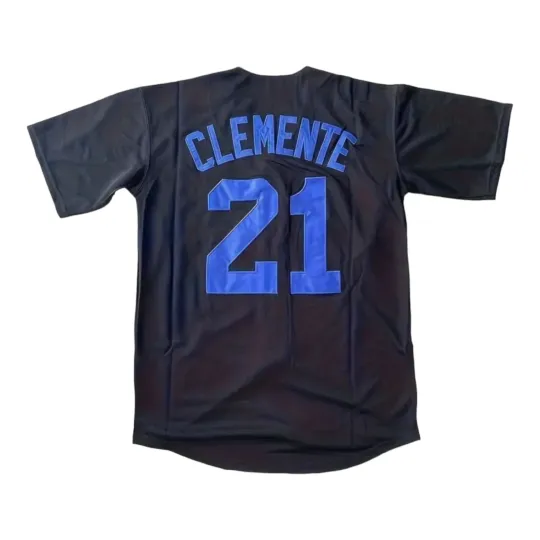 Santurce Cangrejeros Roberto Clemente Baseball Jersey Black