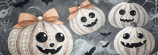 Halloween Tumbler Wrap: Spooky Pumpkin & Ghosts, 40oz Sublimation Design