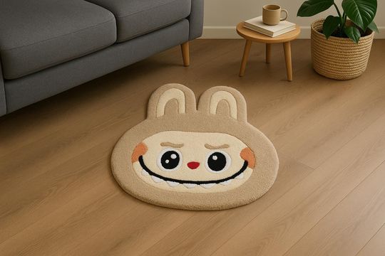 Labubu Style Doll Rug