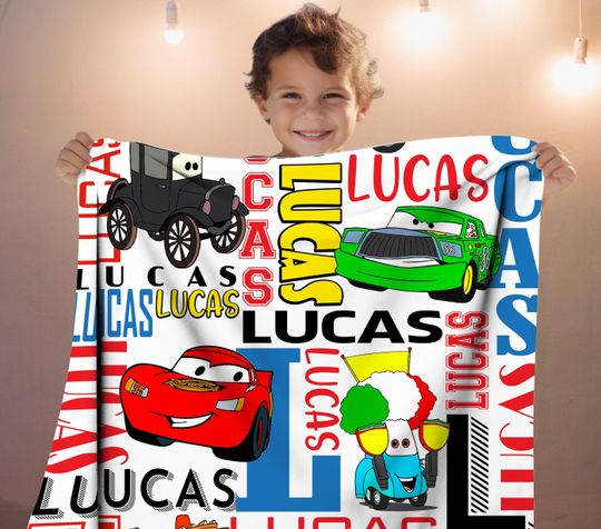 Custom Cartoon Blanket, Cartoon Blanket, Personalized Cartoon Blanket, Baby Blanket, Birthday Gift, Custom Name Blanket, Monogram Blanket