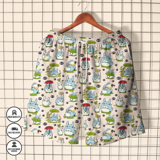 Totoro Hawaiian Shirt  Ghibli Studio Summer Shirt  My Neighbor Button Up Shirt  Cute Anime Streetwear  Hawaii Set  Anime Lover Gift