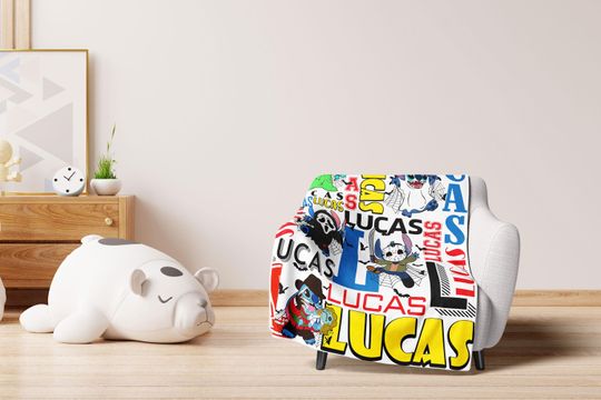 Custom Cartoon Blanket, Horror Blanket, Personalized Cartoon Blanket, Baby Blanket, Birthday Gift, Custom Name Blanket, Monogram Blanket