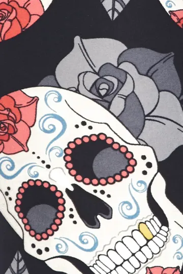 Buttery Soft Rosette Sugar Skull Leggings