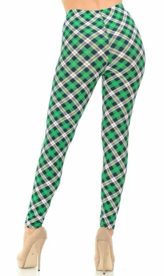 Buttery Soft Christmas Plaid Leggings