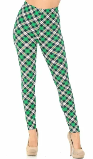 Buttery Soft Christmas Plaid Leggings
