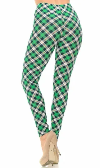 Buttery Soft Christmas Plaid Leggings