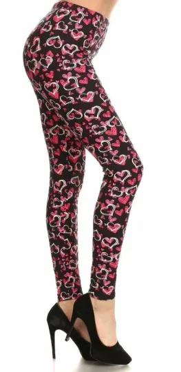 Buttery Soft Double Heart Leggings