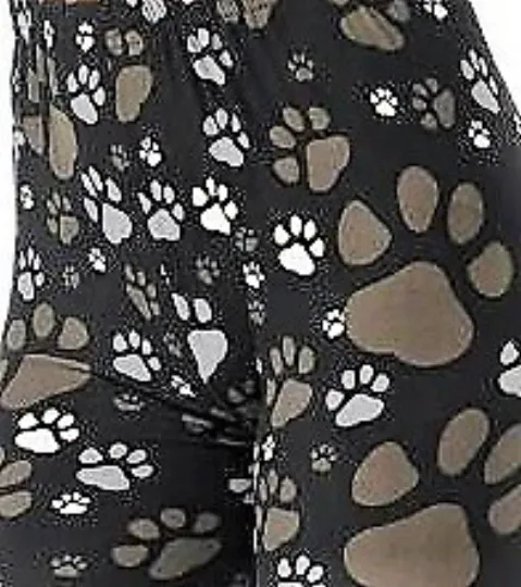 Buttery Soft High Waisted Muddy Paws Leggings
