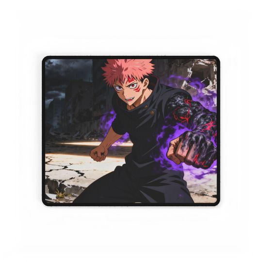 Jujutsu Satoru Desk Mat: Yuji & Sukuna Anime Gaming Pad
