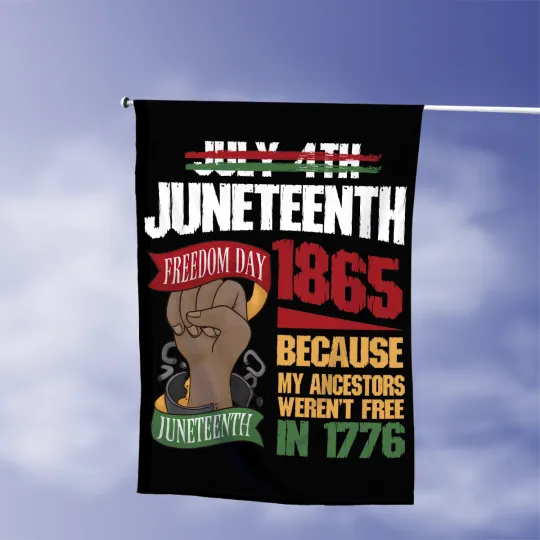 Juneteenth Flag, Black History Month Flag, Black Independence Day Freedom Flag