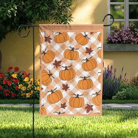 Discover Subtle F*ck Trump Autumn Pumpkin Garden Flag, Liberal Fall Decor, Outdoor Banner, Harvest Home Decoration, Thanksgiving Garden Sign