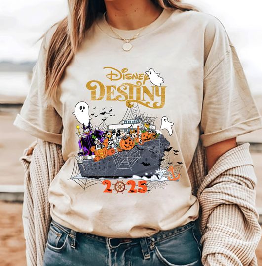 Discover Halloween Disney Cruise T-shirt, Disney Destiny Wish Treasure Magic Wonder Dream Fantasy Family Vacation Shirts, Halloween Crew Shirt H35