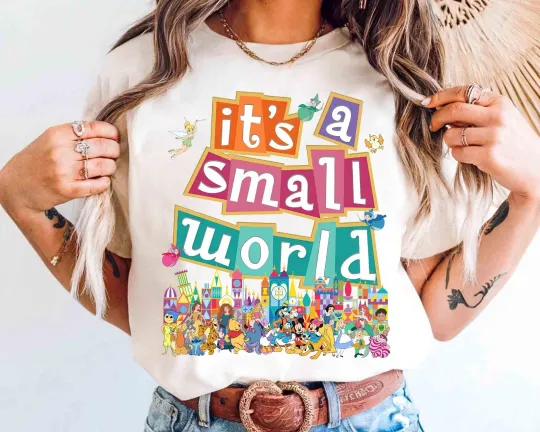 Discover Retro Patel Fantasyland Park It's A Small World Unisex Tee