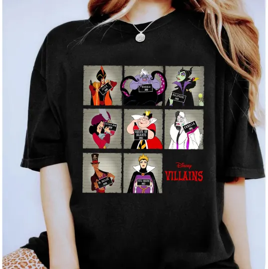 Discover Retro 90s Disney Villains Bad Girls Bad Guys Unisex Adult Kid Shirt