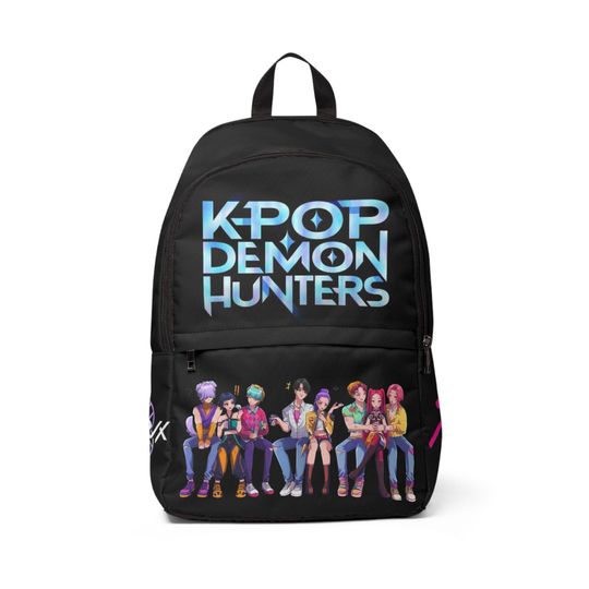 Discover K-Pop Demon Hunters Backpack,huntrix vs saja boys, Trendy Travel Bag for Fans, Stylish School Backpack, Perfect Gift for K-Pop Lovers,Unique