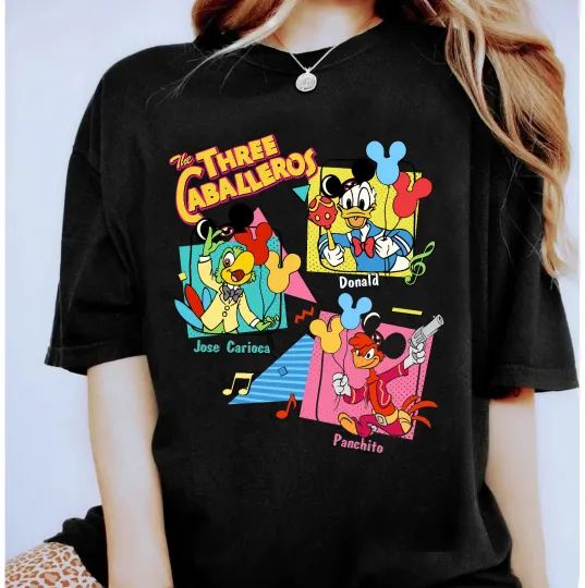Retro 90s Disney Three Caballeros Classic Shirt Unisex Adult Kid Shirt