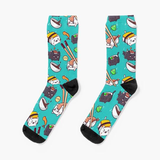 Discover Sushi Cats Socks