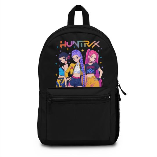 Discover Kpop Demon Hunters Backpack, Saja Boys Fantasy Schoolbag, K-Pop Fan Gear, Anime Demon Hunter Bag, Huntr/x Merch, Kpop Fashion Accessory,