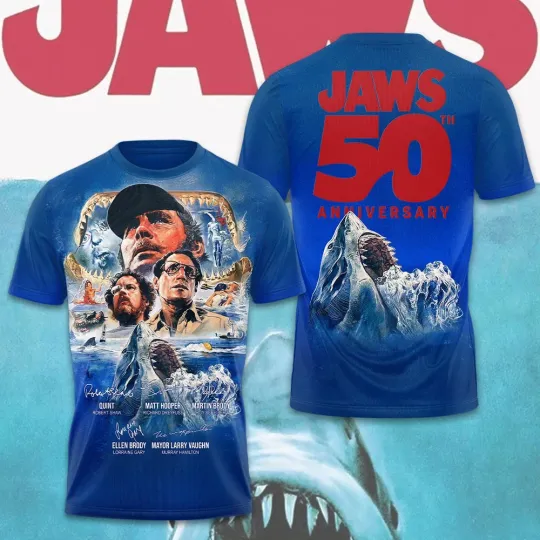 Discover Jaws 3D Unisex T-Shirt – 3D Graphic Tee for Fans
