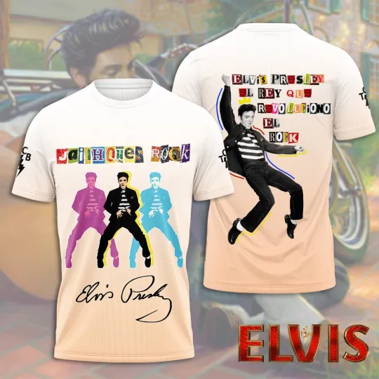 Discover Elvis Presley 3D T-Shirt, Unisex Casual Tee, Fan Gift