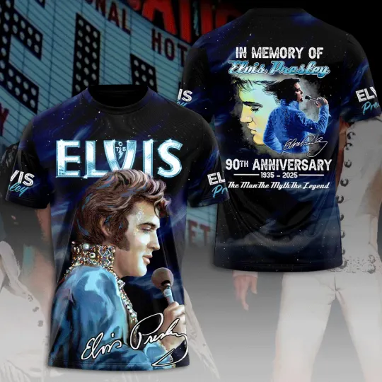 Elvis Presley 3D T-Shirt, Unisex Graphic Tee