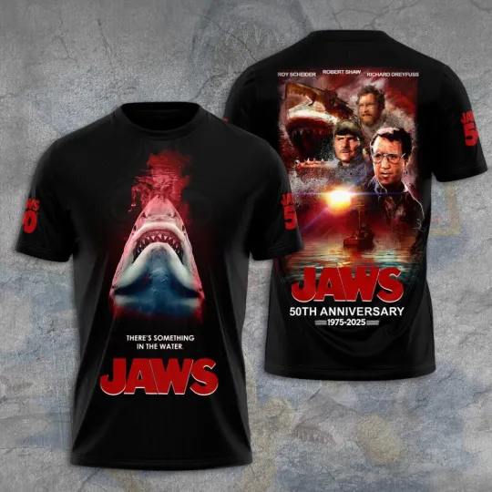 Discover Jaws 3D T-Shirt Unisex Graphic Tee for Fans