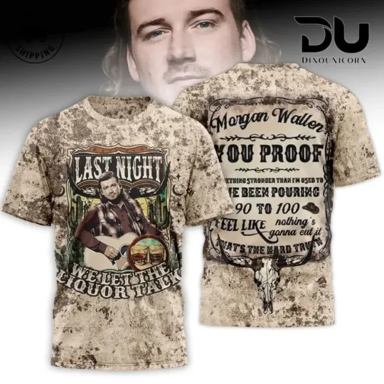 Wallen Western 3D T-Shirt Unisex 3D Wallen T-Shirt for Fans