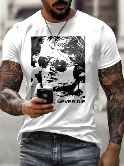 Discover Robert Forever Men's Casual Retro  T-Shirt