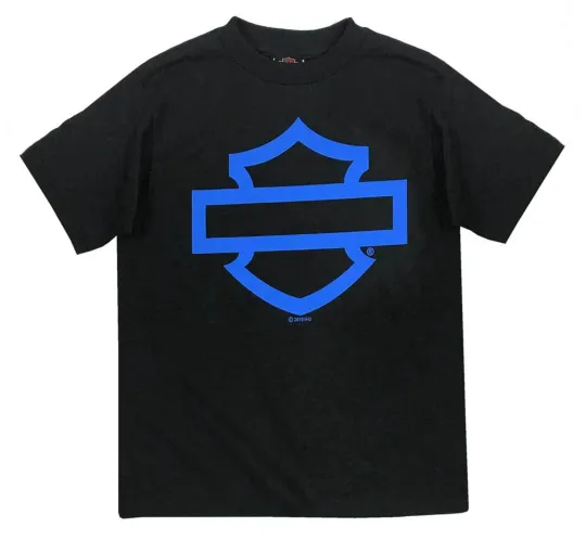 Discover H Davidson Big Boys' Bar & Shield Logo Short Sleeve T-Shirt
