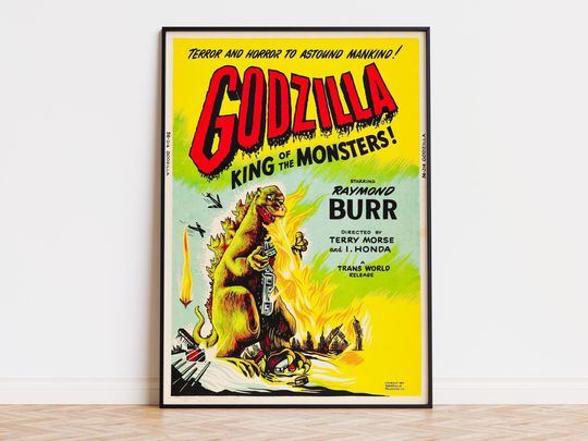 Discover god zilla - King of the Monsters! - Movie Poster | Digital Download | High Quality Ready To Print