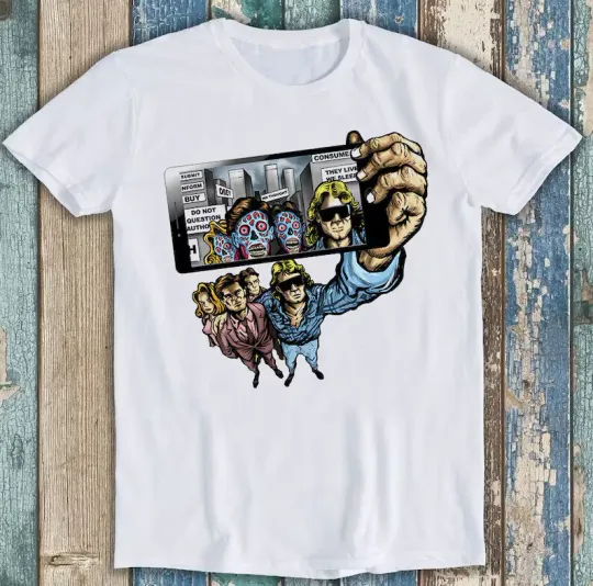 Discover They Live We Selfie Horror Movie T-Shirt