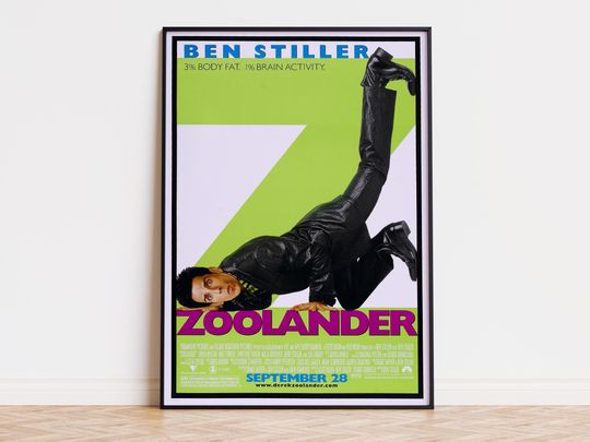 Discover Zoolander - Movie Poster | Digital Download | High Quality Ready To Print