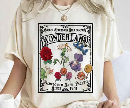 Discover Golden Afternoon Seed Co. Alice In Wonderland Unisex Adult Kid Shirt