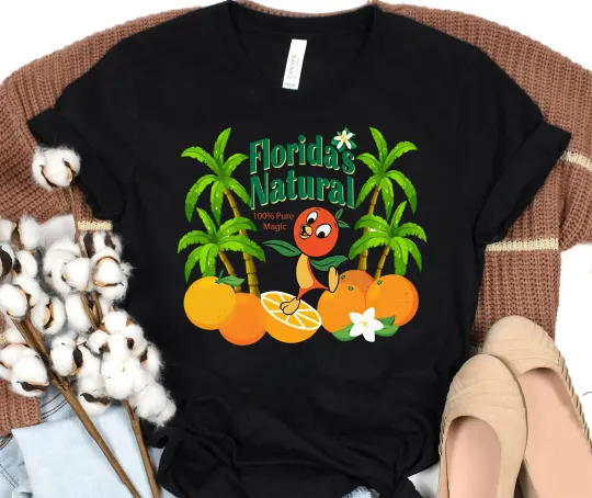Disney World Orange Bird Florida Flower Shirt Unisex Adult Kid Shirt