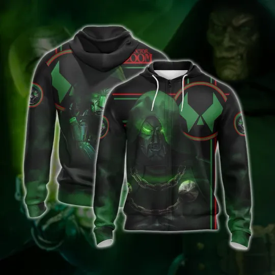 Marvel Doctor Dooom Halloween 3D Hoodie, Doomsday Cosplay Costume