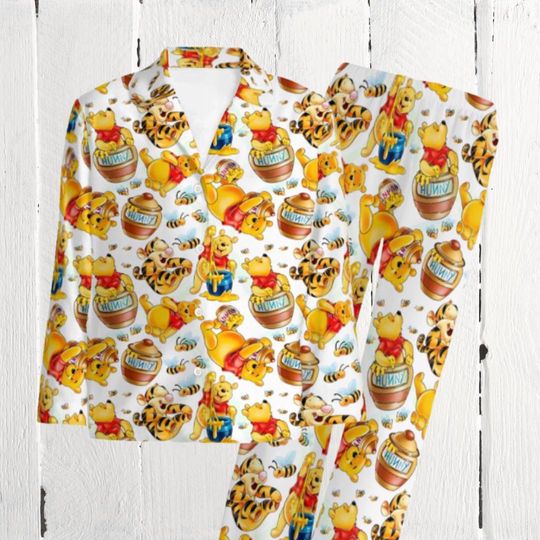 Discover Matching Pajamas Set | Winnie the Pooh PJs for Couples & Family | Disney-Inspired Lounge Wear