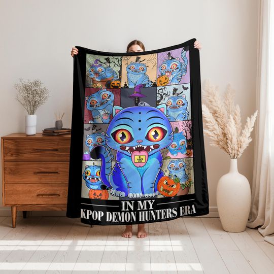 Discover K-Pop Demon Hunters Blanket, Kpop Fan Gift, ACozy Huntrix Blanket, Anime Inspired