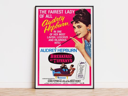 Discover Breakfast at Tiffany's - Movie Poster | Digital Download | High Quality Ready To Print