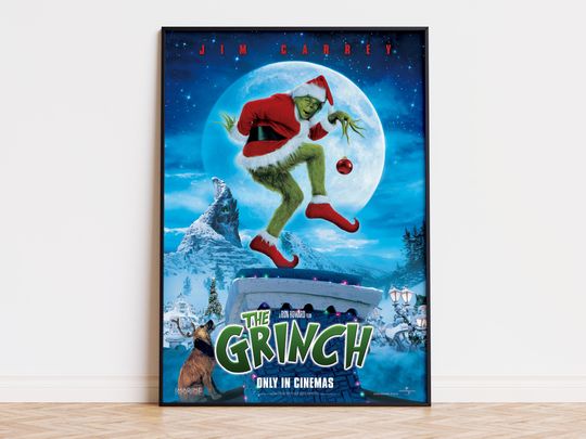 Discover How the funny character Stole Christmas - Movie Poster | Digital Download | High Quality Ready To Print