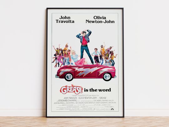 Discover Grease - Movie Poster | Digital Download | High Quality Ready To Print