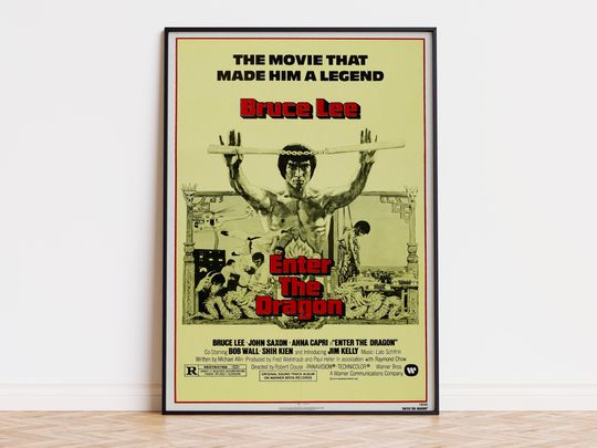 Discover Enter the Dragon - Movie Poster | Digital Download | High Quality Ready To Print