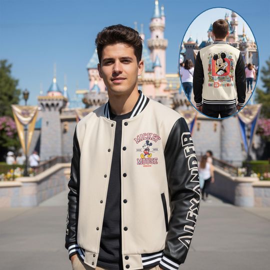 Personalized Mickey Mouse Baseball Jacket